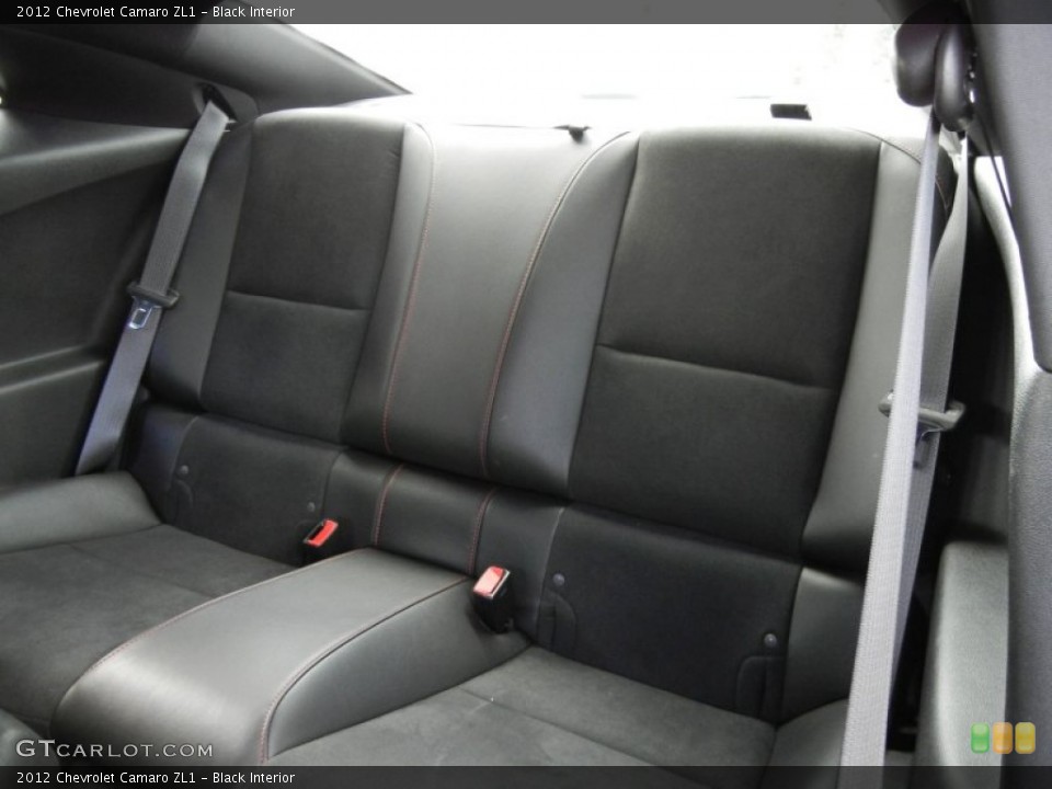Black Interior Rear Seat for the 2012 Chevrolet Camaro ZL1 #75912474