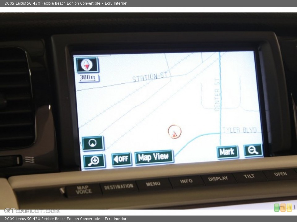 Ecru Interior Navigation for the 2009 Lexus SC 430 Pebble Beach Edition Convertible #75912482