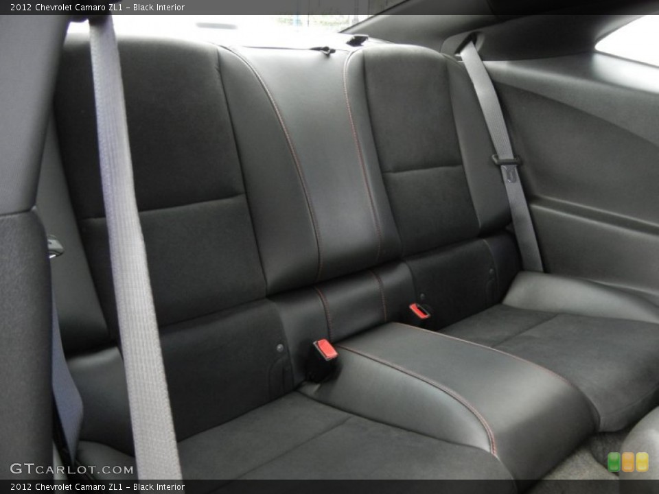 Black Interior Rear Seat for the 2012 Chevrolet Camaro ZL1 #75912488