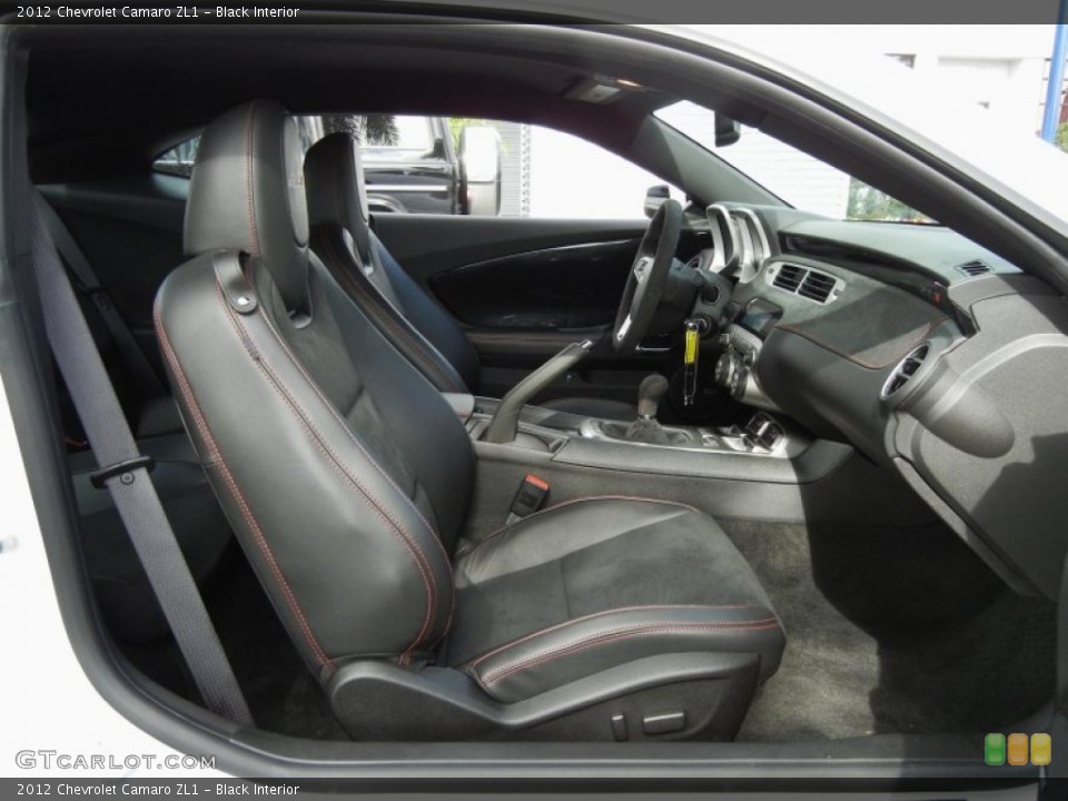 Black Interior Front Seat for the 2012 Chevrolet Camaro ZL1 #75912505