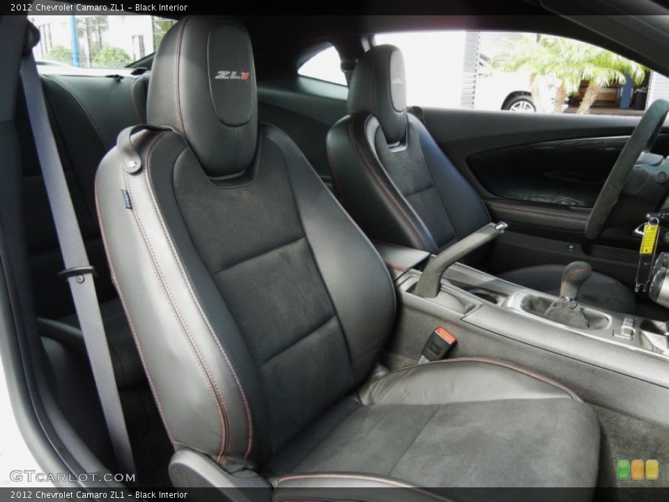 Black Interior Front Seat for the 2012 Chevrolet Camaro ZL1 #75912524