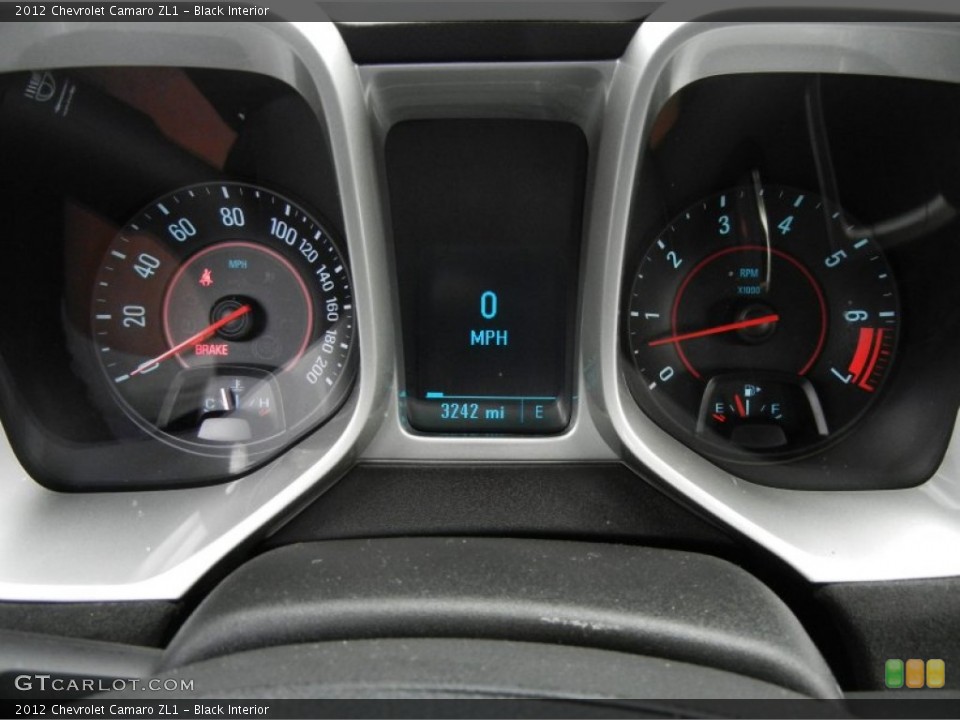 Black Interior Gauges for the 2012 Chevrolet Camaro ZL1 #75912567