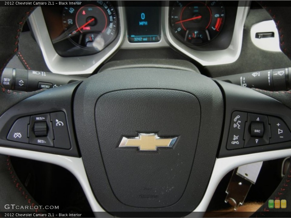 Black Interior Controls for the 2012 Chevrolet Camaro ZL1 #75912626