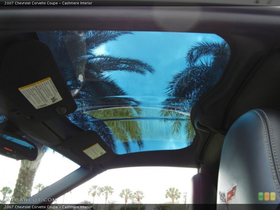 Cashmere Interior Sunroof for the 2007 Chevrolet Corvette Coupe #75913316