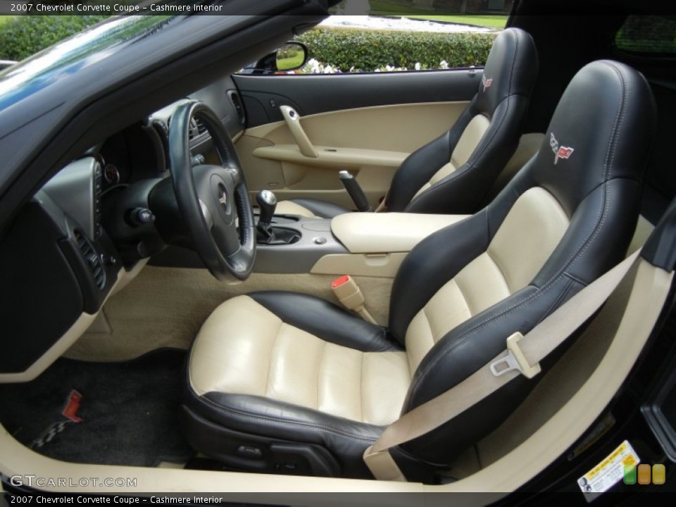 Cashmere Interior Front Seat for the 2007 Chevrolet Corvette Coupe #75913354