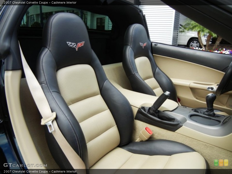 Cashmere Interior Front Seat for the 2007 Chevrolet Corvette Coupe #75913409