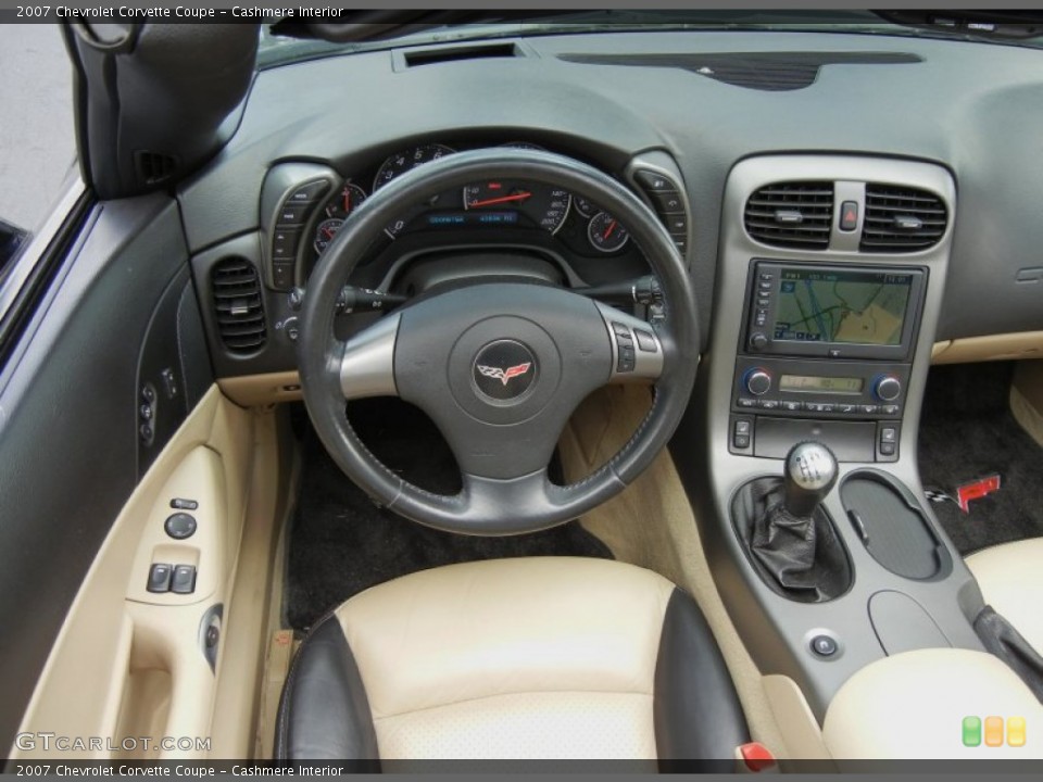 Cashmere Interior Dashboard for the 2007 Chevrolet Corvette Coupe #75913438