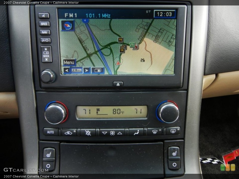 Cashmere Interior Navigation for the 2007 Chevrolet Corvette Coupe #75913472