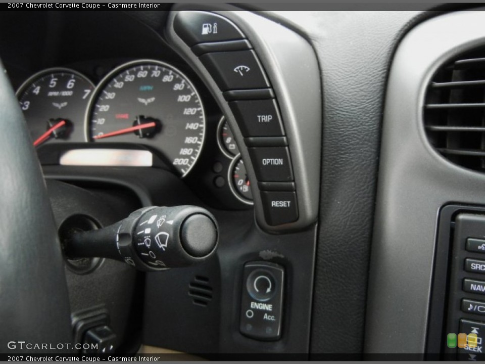 Cashmere Interior Controls for the 2007 Chevrolet Corvette Coupe #75913502