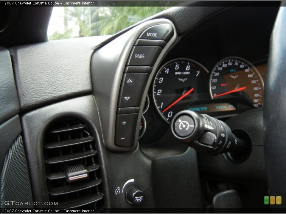 Cashmere Interior Controls for the 2007 Chevrolet Corvette Coupe #75913515