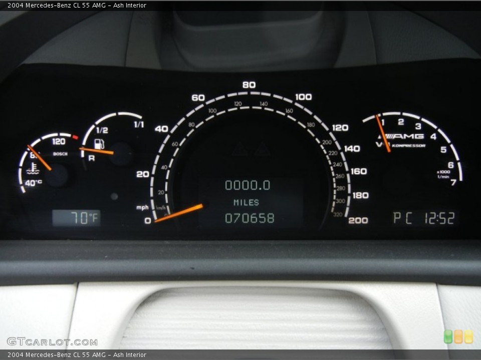 Ash Interior Gauges for the 2004 Mercedes-Benz CL 55 AMG #75913964