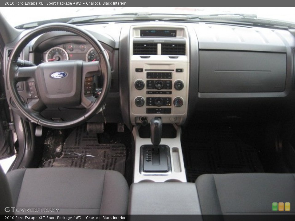 Charcoal Black Interior Dashboard for the 2010 Ford Escape XLT Sport Package 4WD #75914600