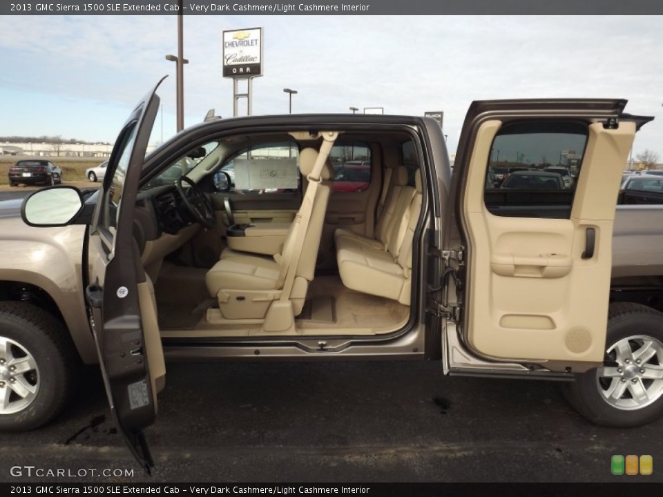 Very Dark Cashmere/Light Cashmere Interior Photo for the 2013 GMC Sierra 1500 SLE Extended Cab #75914708