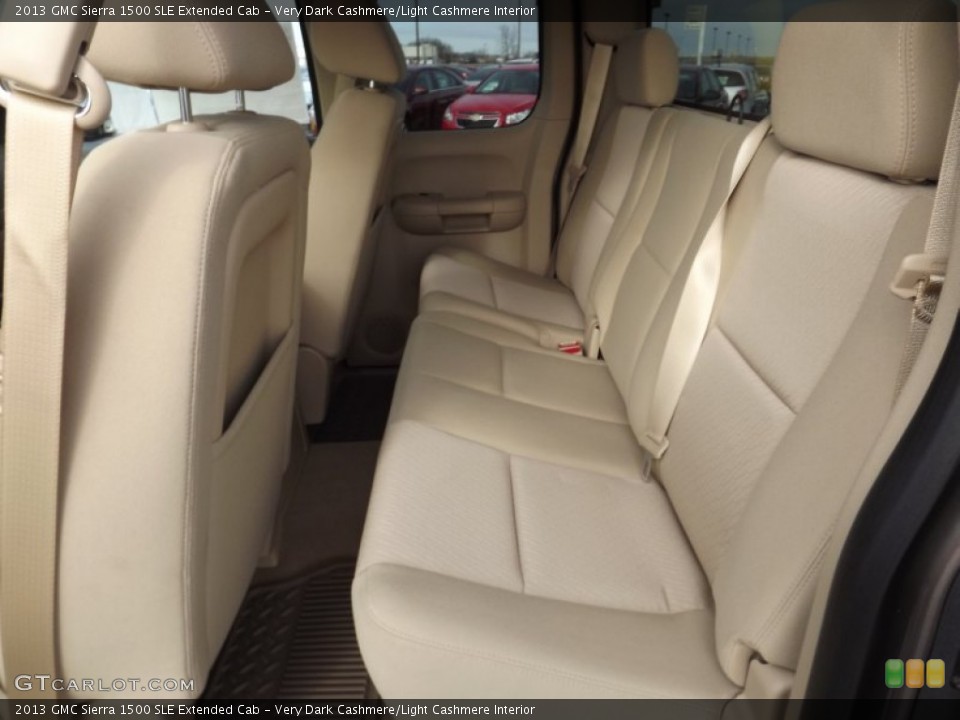 Very Dark Cashmere/Light Cashmere Interior Rear Seat for the 2013 GMC Sierra 1500 SLE Extended Cab #75914783