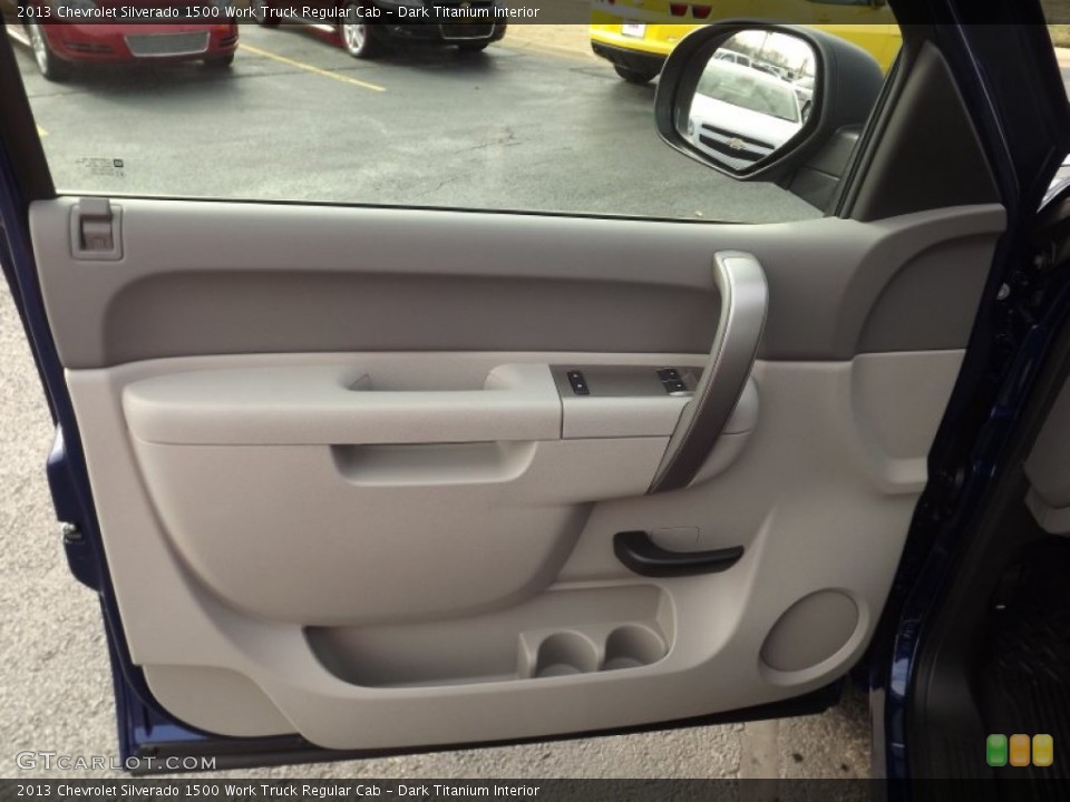 Dark Titanium Interior Door Panel for the 2013 Chevrolet Silverado 1500 Work Truck Regular Cab #75915068