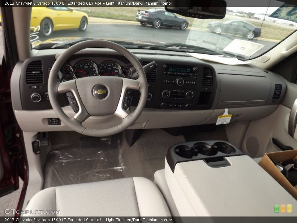 Light Titanium/Dark Titanium Interior Dashboard for the 2013 Chevrolet Silverado 1500 LT Extended Cab 4x4 #75915281