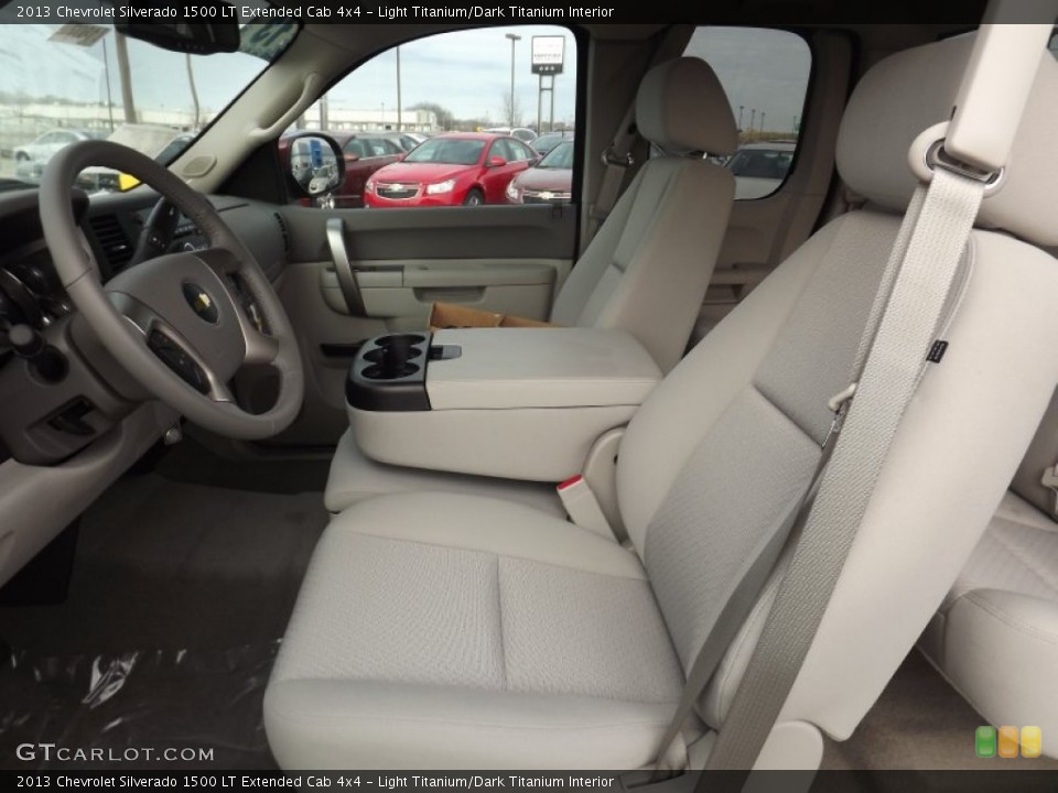 Light Titanium/Dark Titanium Interior Front Seat for the 2013 Chevrolet Silverado 1500 LT Extended Cab 4x4 #75915302
