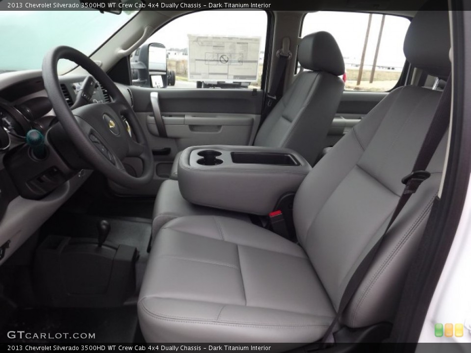 Dark Titanium Interior Photo for the 2013 Chevrolet Silverado 3500HD WT Crew Cab 4x4 Dually Chassis #75916439
