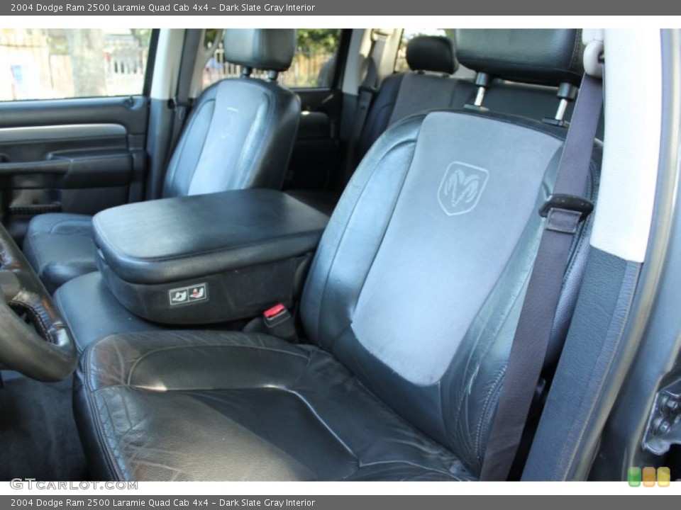 Dark Slate Gray Interior Front Seat for the 2004 Dodge Ram 2500 Laramie Quad Cab 4x4 #75916736
