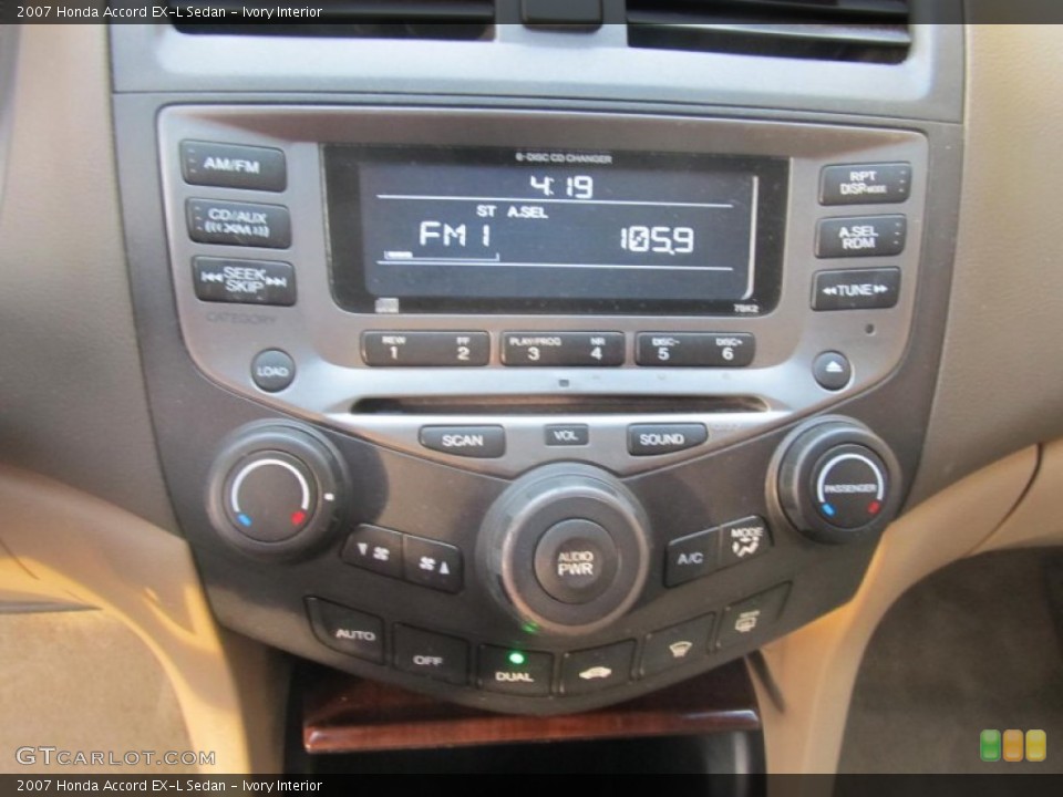 Ivory Interior Controls for the 2007 Honda Accord EX-L Sedan #75916741