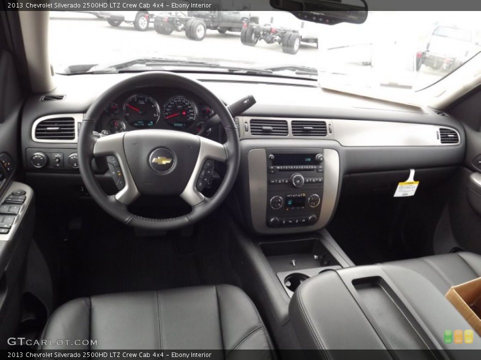 Ebony Interior Photo for the 2013 Chevrolet Silverado 2500HD LTZ Crew Cab 4x4 #75918176