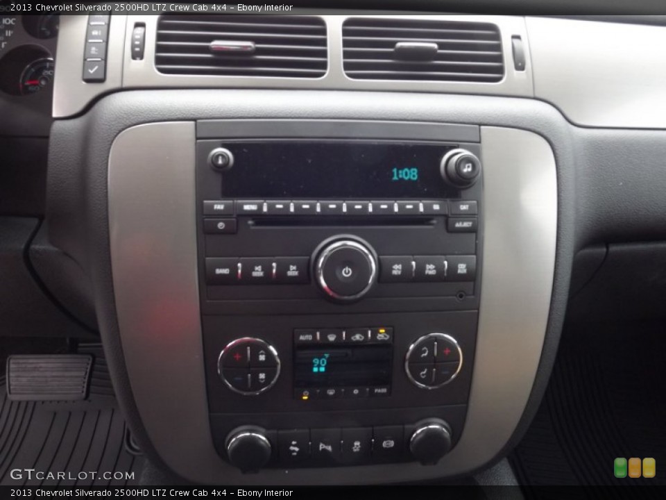 Ebony Interior Controls for the 2013 Chevrolet Silverado 2500HD LTZ Crew Cab 4x4 #75918185