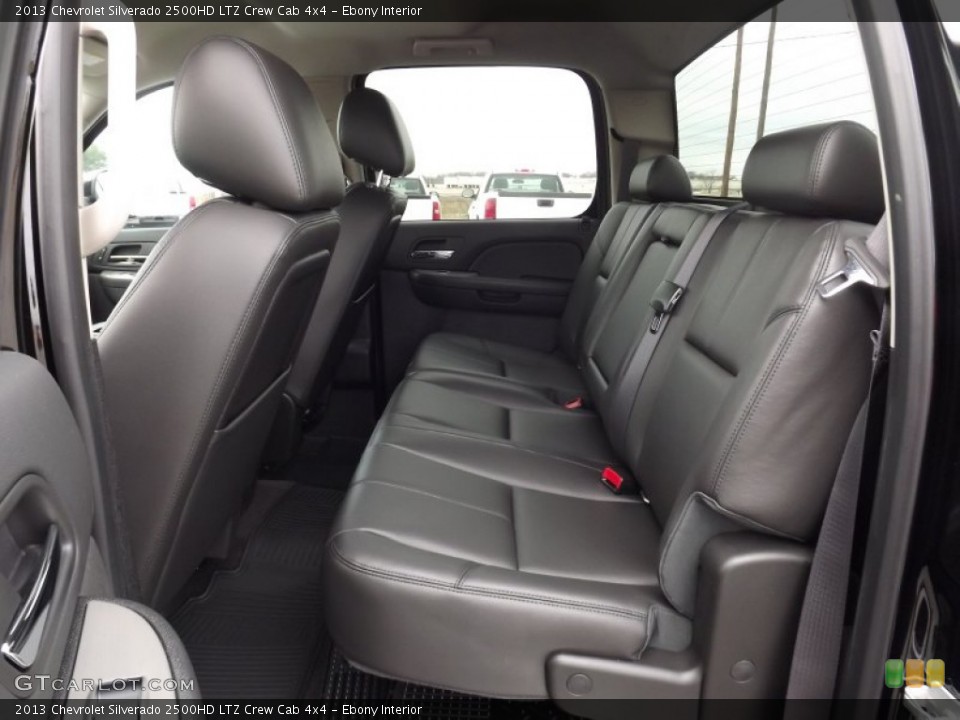 Ebony Interior Rear Seat for the 2013 Chevrolet Silverado 2500HD LTZ Crew Cab 4x4 #75918224