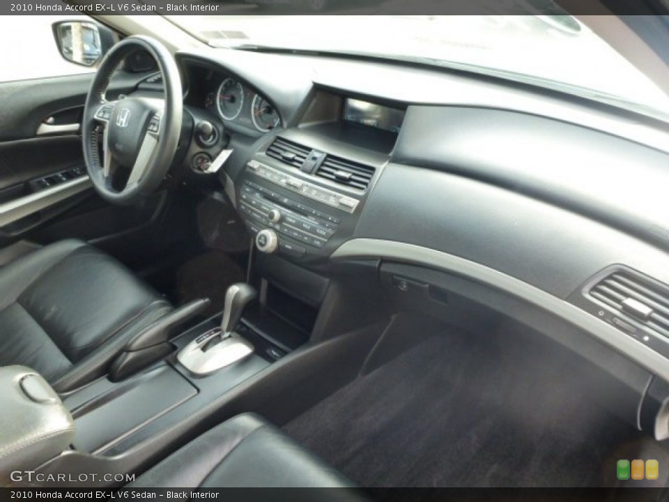 Black Interior Dashboard for the 2010 Honda Accord EX-L V6 Sedan #75918845