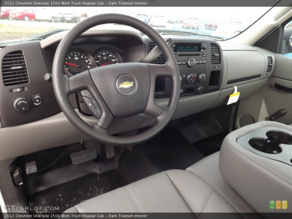 Dark Titanium Interior Prime Interior for the 2012 Chevrolet Silverado 1500 Work Truck Regular Cab #75919244