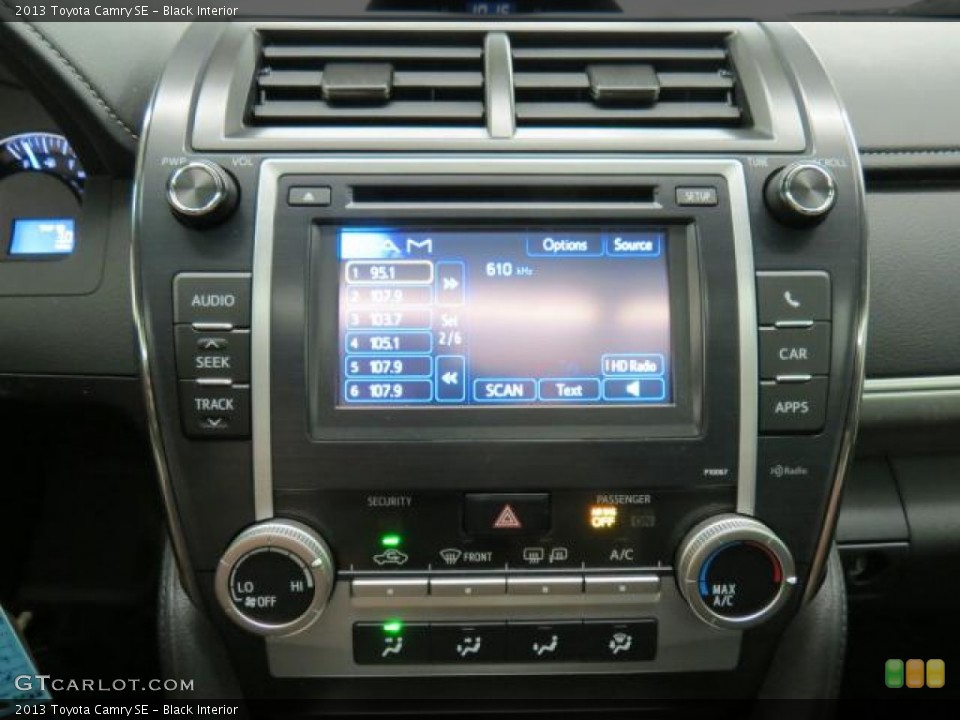 Black Interior Controls for the 2013 Toyota Camry SE #75919535