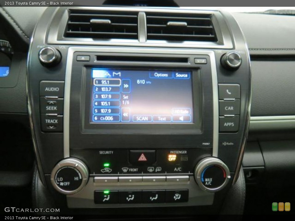 Black Interior Controls for the 2013 Toyota Camry SE #75919709