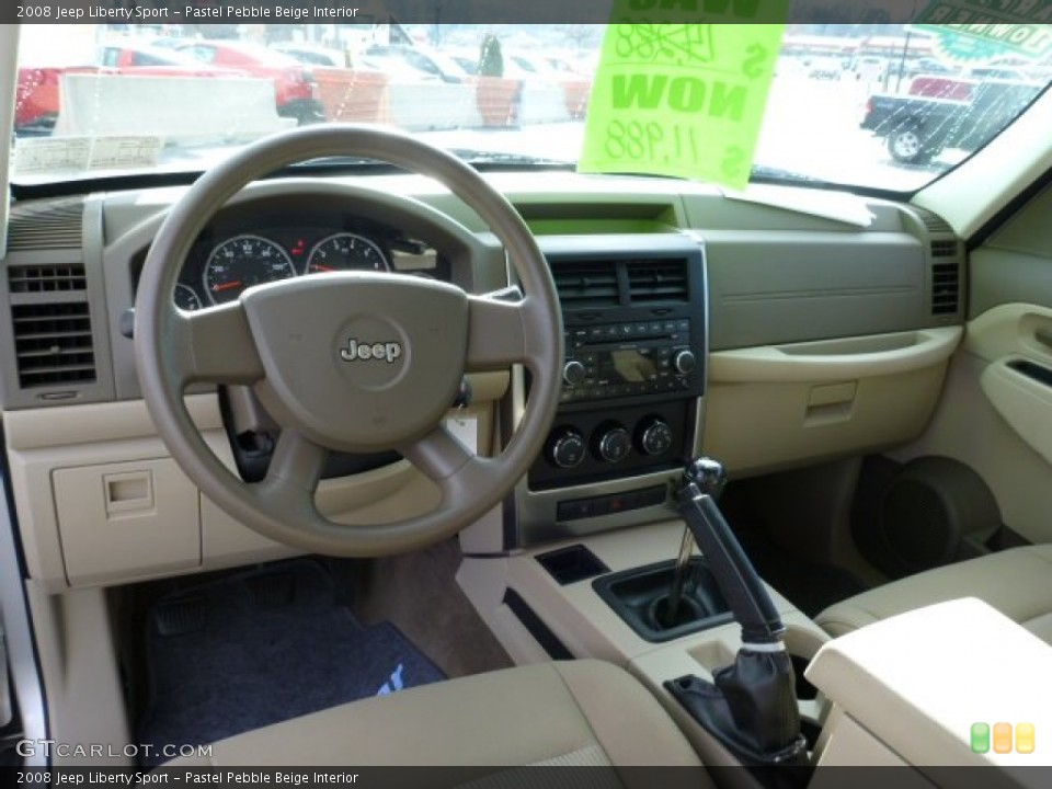 Pastel Pebble Beige Interior Prime Interior for the 2008 Jeep Liberty Sport #75921446