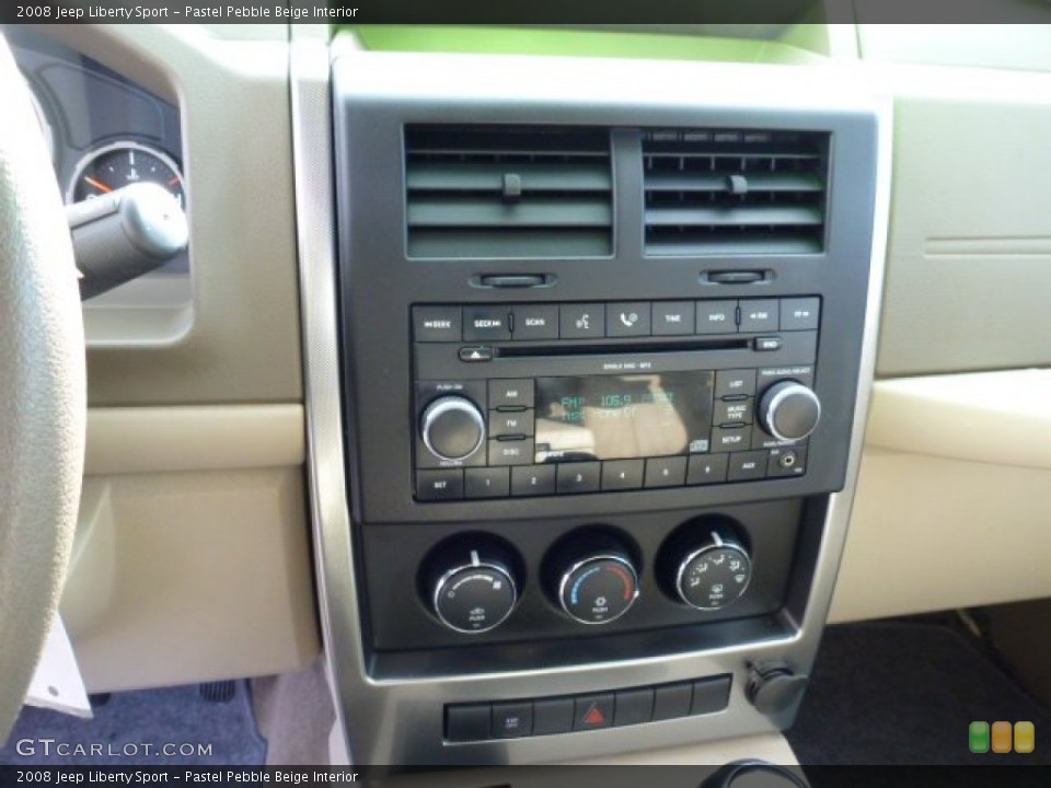 Pastel Pebble Beige Interior Controls for the 2008 Jeep Liberty Sport #75921497