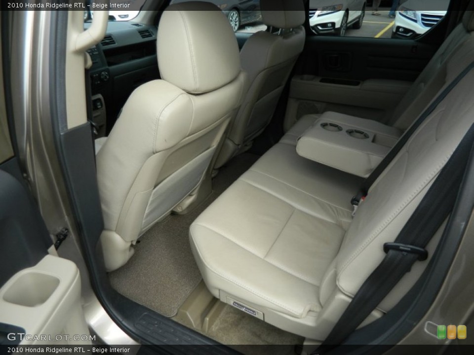 Beige Interior Rear Seat for the 2010 Honda Ridgeline RTL #75923441