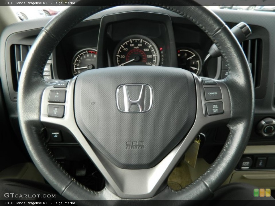 Beige Interior Steering Wheel for the 2010 Honda Ridgeline RTL #75923471