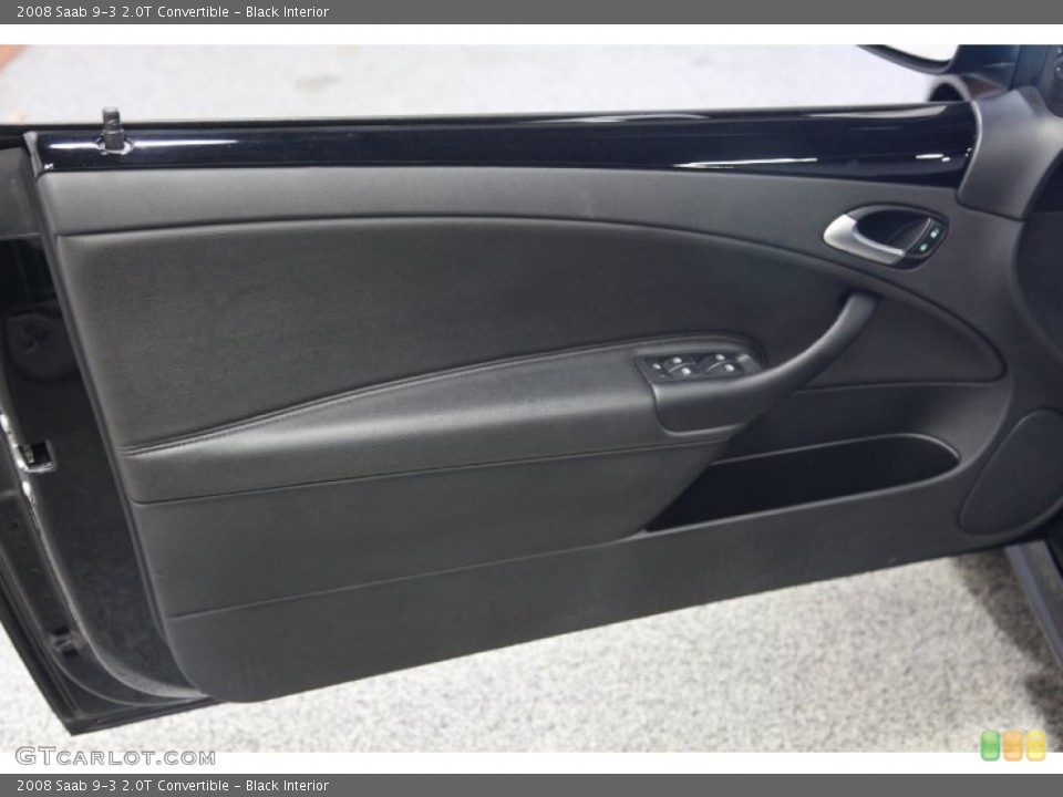 Black Interior Door Panel for the 2008 Saab 9-3 2.0T Convertible #75926162