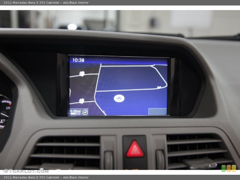 Ash/Black Interior Navigation for the 2011 Mercedes-Benz E 350 Cabriolet #75926896