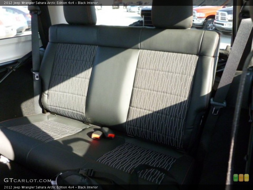 Black Interior Rear Seat for the 2012 Jeep Wrangler Sahara Arctic Edition 4x4 #75927027