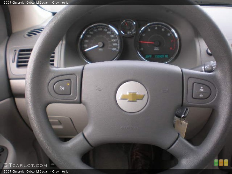 Gray Interior Steering Wheel for the 2005 Chevrolet Cobalt LS Sedan #75927042