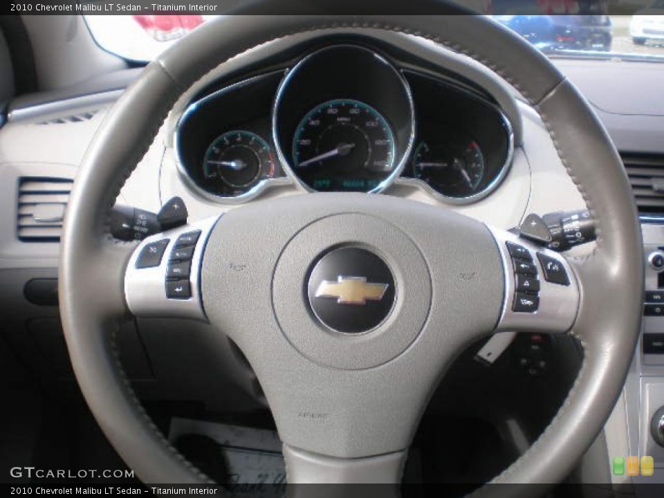 Titanium Interior Steering Wheel for the 2010 Chevrolet Malibu LT Sedan #75927493