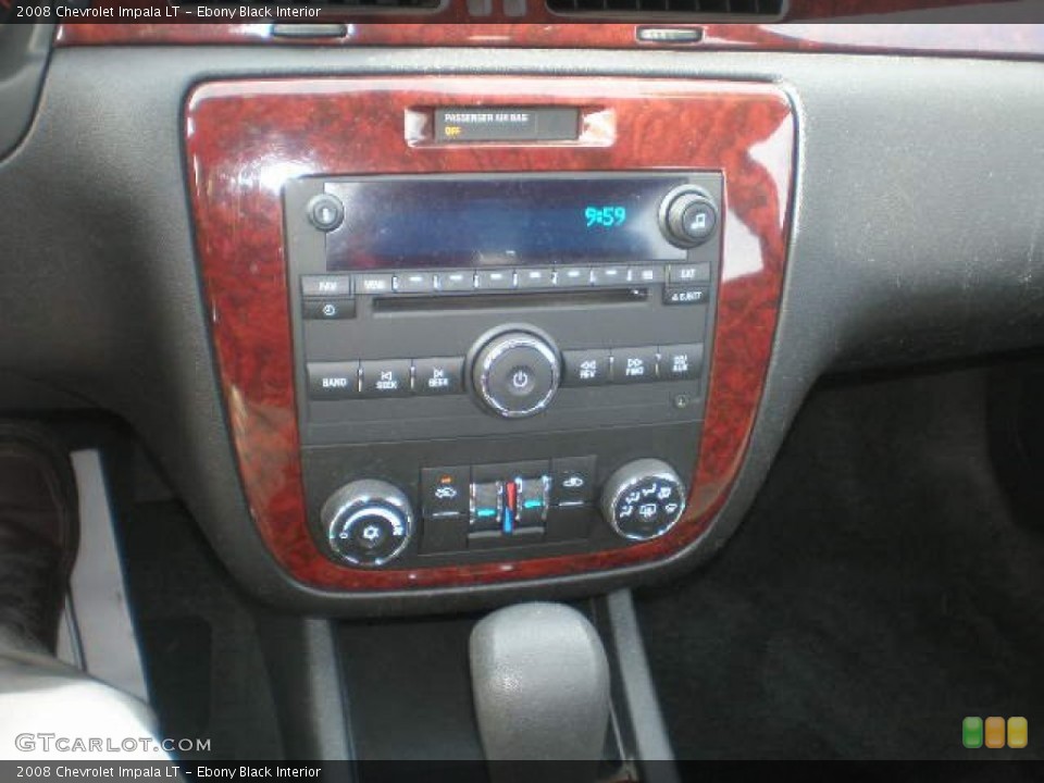 Ebony Black Interior Controls for the 2008 Chevrolet Impala LT #75927799