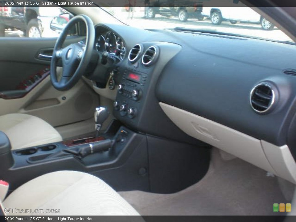 Light Taupe Interior Dashboard for the 2009 Pontiac G6 GT Sedan #75928764