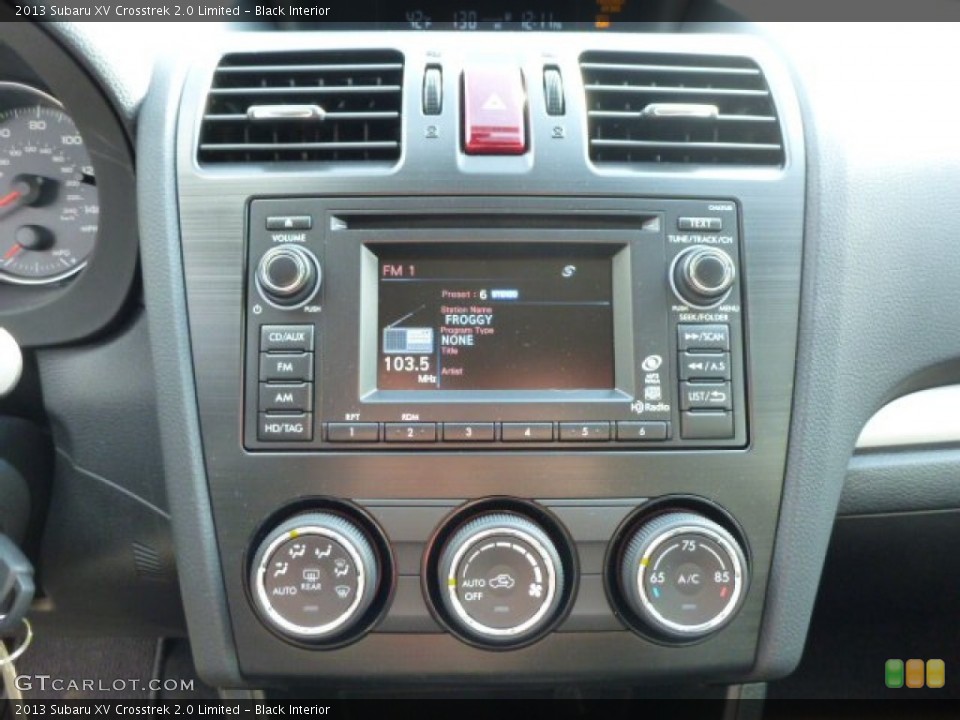 Black Interior Controls for the 2013 Subaru XV Crosstrek 2.0 Limited #75928800