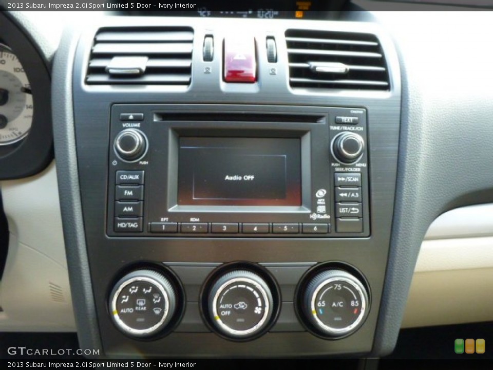 Ivory Interior Controls for the 2013 Subaru Impreza 2.0i Sport Limited 5 Door #75929189