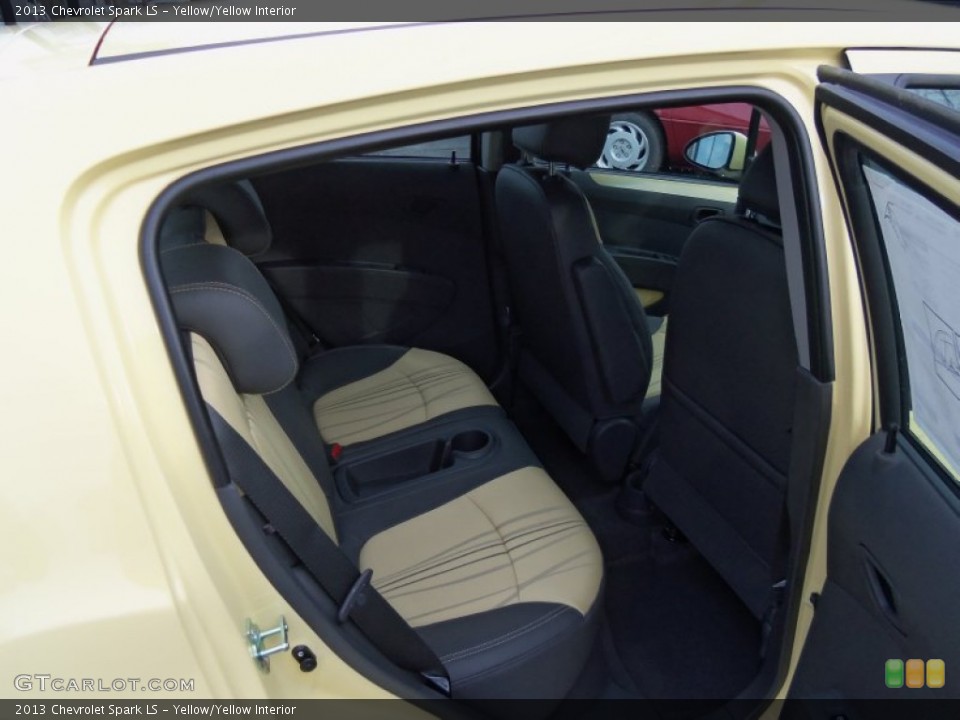 Yellow/Yellow Interior Rear Seat for the 2013 Chevrolet Spark LS #75931093