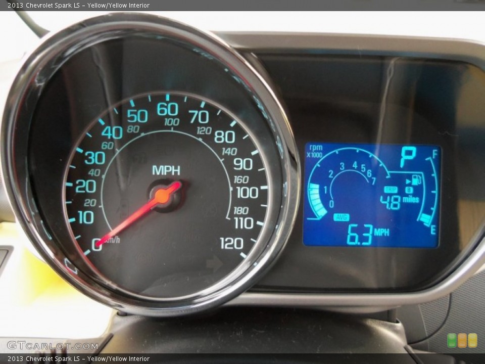 Yellow/Yellow Interior Gauges for the 2013 Chevrolet Spark LS #75931248