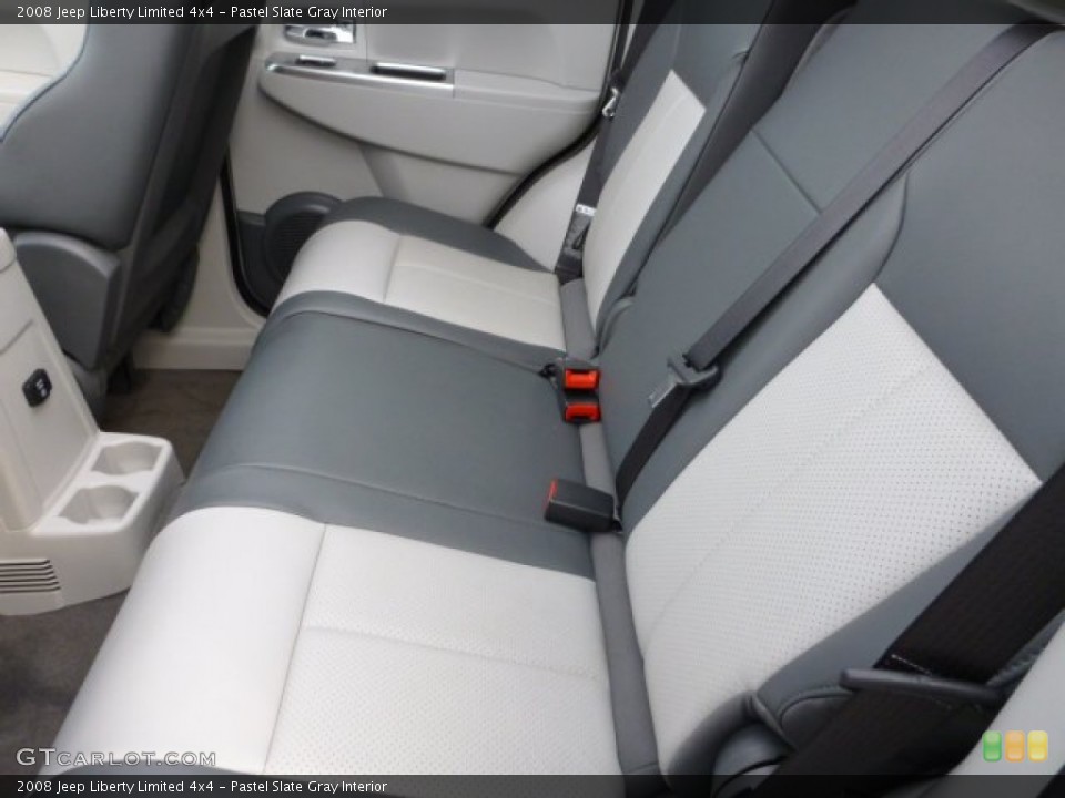 Pastel Slate Gray Interior Rear Seat for the 2008 Jeep Liberty Limited 4x4 #75933604