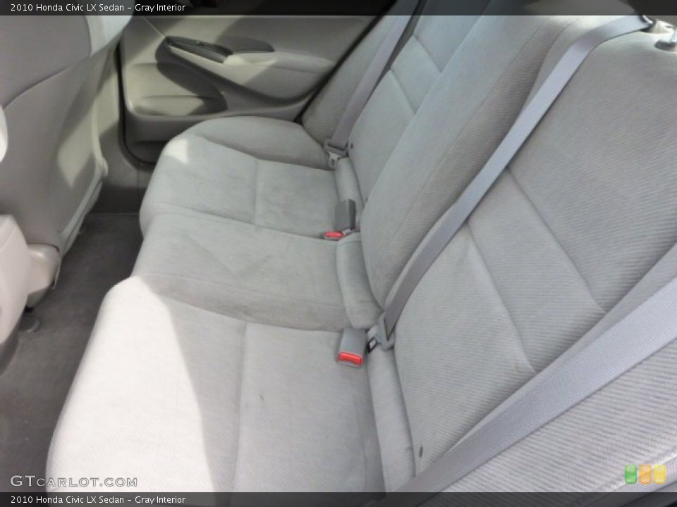 Gray Interior Rear Seat for the 2010 Honda Civic LX Sedan #75933931