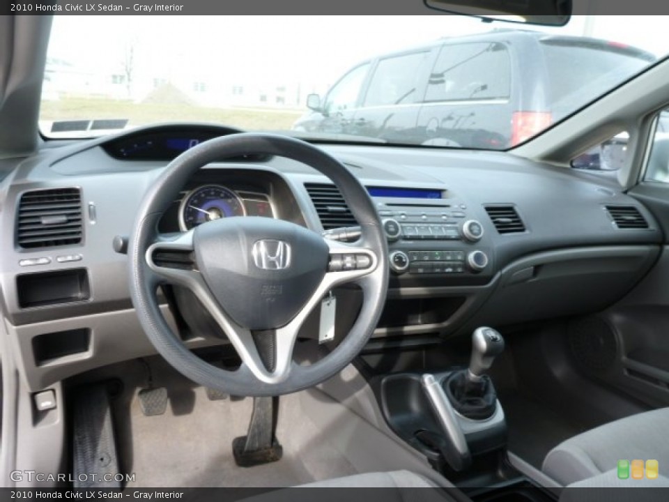 Gray Interior Dashboard for the 2010 Honda Civic LX Sedan #75933944