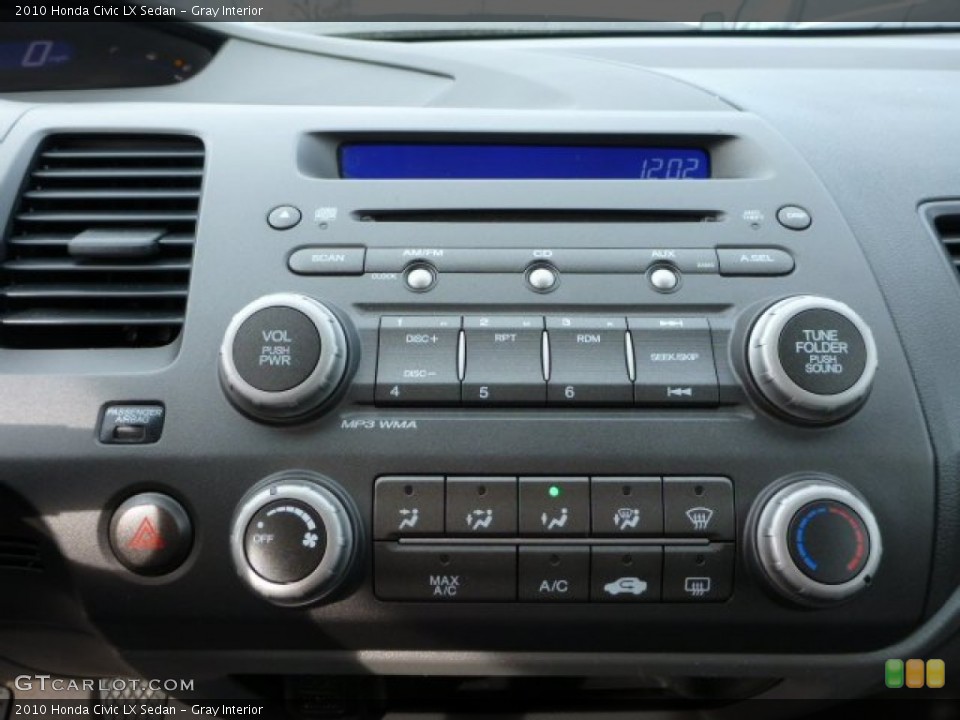 Gray Interior Controls for the 2010 Honda Civic LX Sedan #75934057